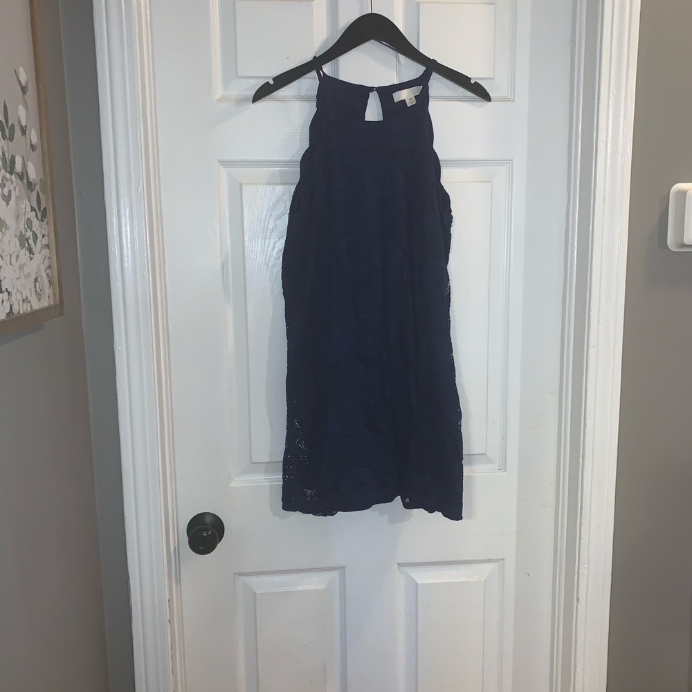 Navy knee length dress